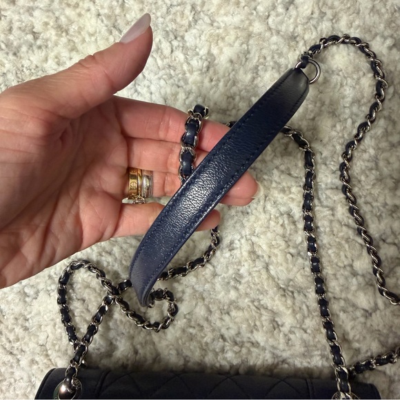 Chanel Navy Quilted Handbag - Picture 12 of 16